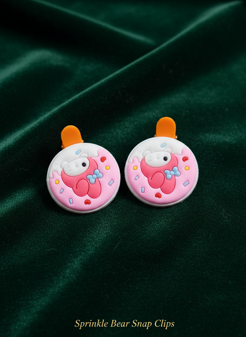 Cartoon Hair Accessories Gift Combo - 19 Pcs Clips & Ties for Girls