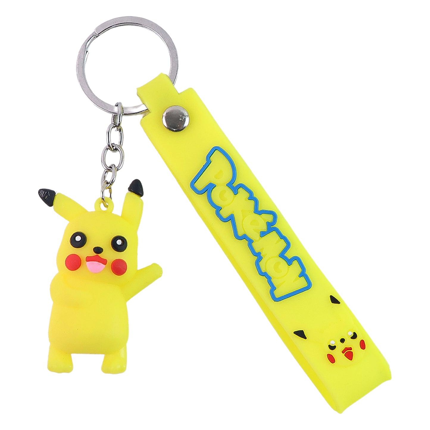 Cute Cartoon Silicone 3d Key Chain With Metal Hook  Strap (Pack Of 1) - Happy Price - Image 2