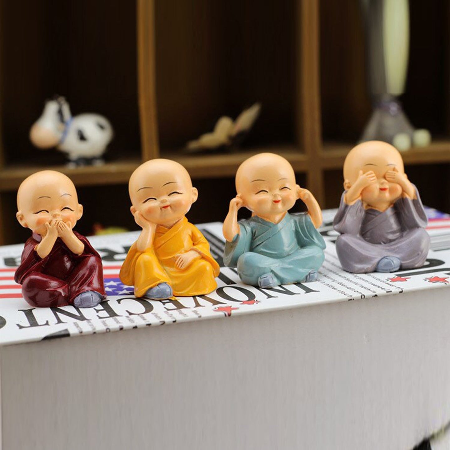 Baby Buddha 4pc And Show Piece Used For House Office And Official Decorations Etc. - Happy Price - Image 3