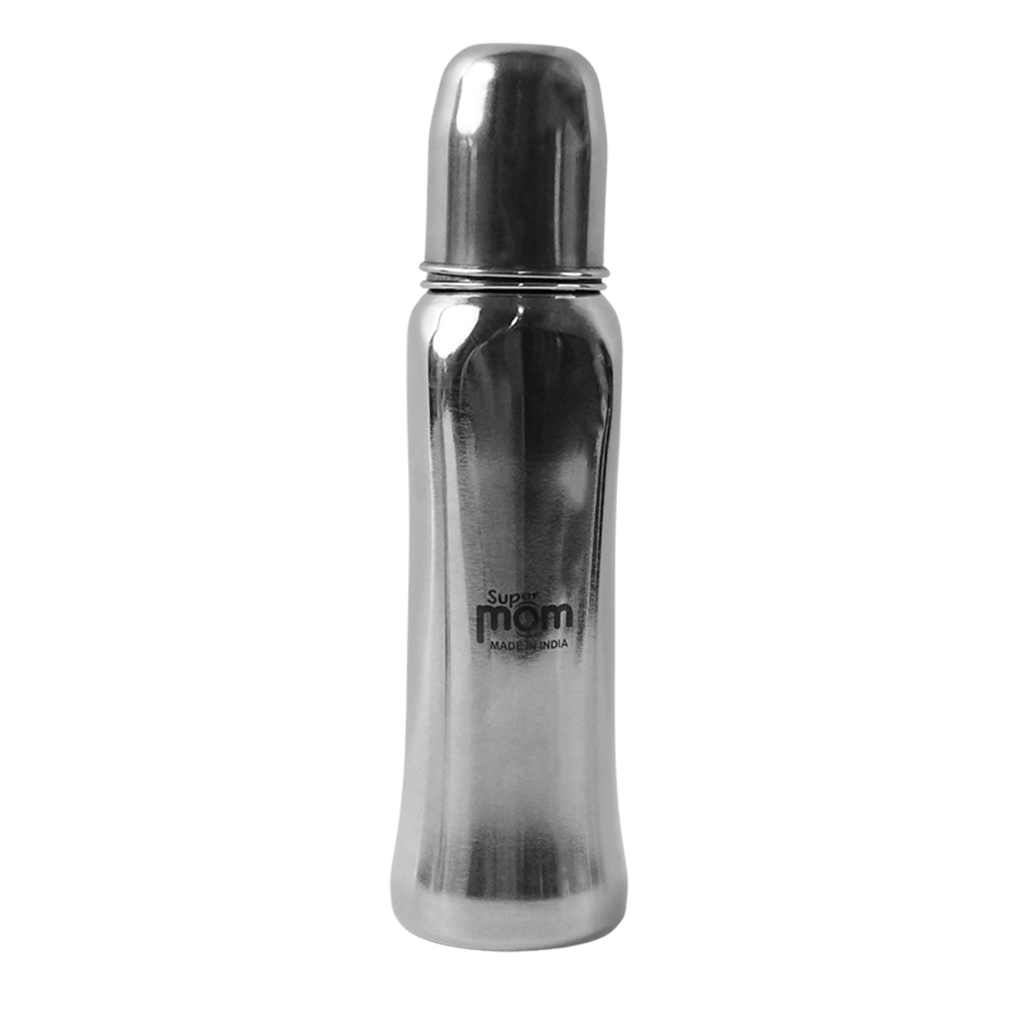Stainless Steel Baby Feeding Bottle 250ml with Anti-Colic Nipple - Happy Price - Image 4