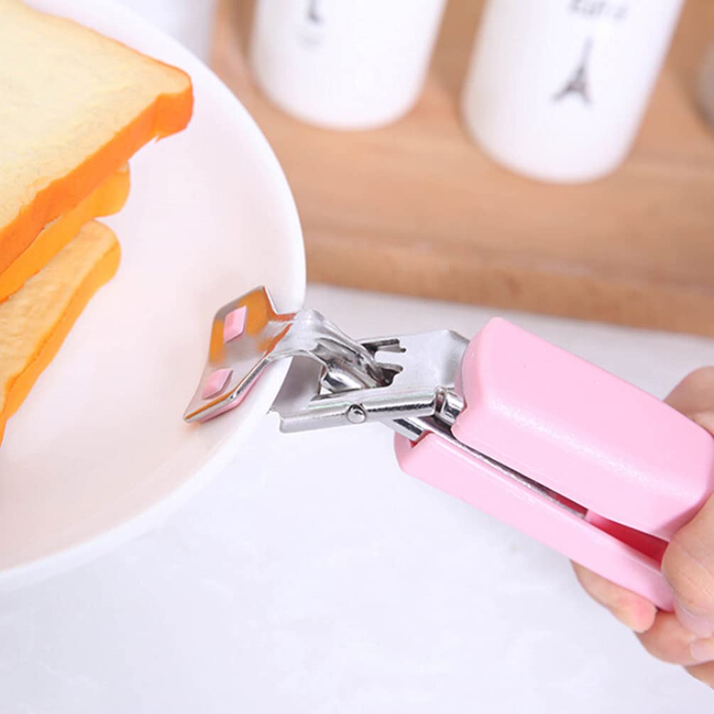 Hot Dish Plate Clip Stainless Steel Plate Tongs Bowl Clips Pan Dish Gripper Clips Hot Plate Bowls Clamp Holder Tong For Home Kitchen - Happy Price - Image 4