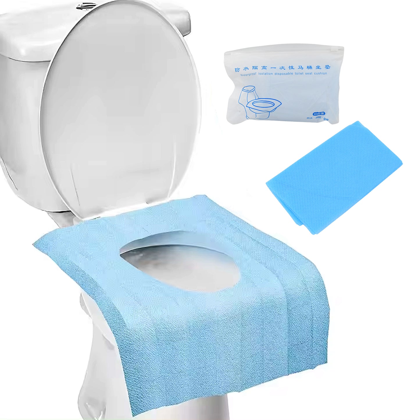 Disposable Toilet Seat Covers  Waterproof Isolation Disposable Toilet Seat Cushion (10 Pcs Set) - Happy Price - Image 5