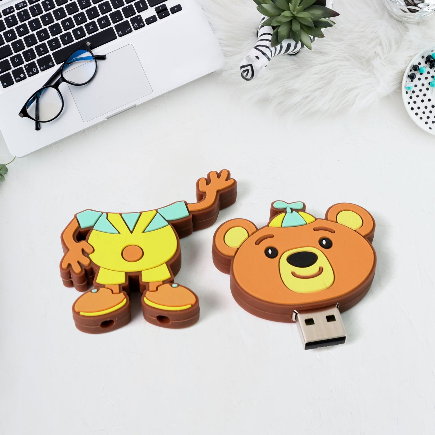 Portable Cartoon Shape Silicone Usb Pen Drive  Flash Disk (15 Gb With Baby Rhymes Song  1 Pc) - Happy Price - Image 5