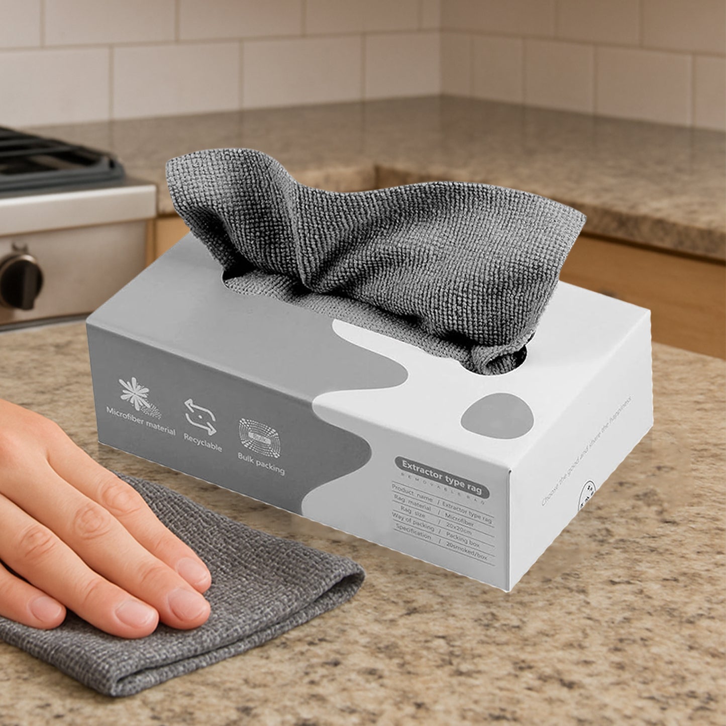 Thickened Microfiber Cleaning Cloths - 20 Pc Pack for Home, Kitchen & Car - Happy Price - Image 6