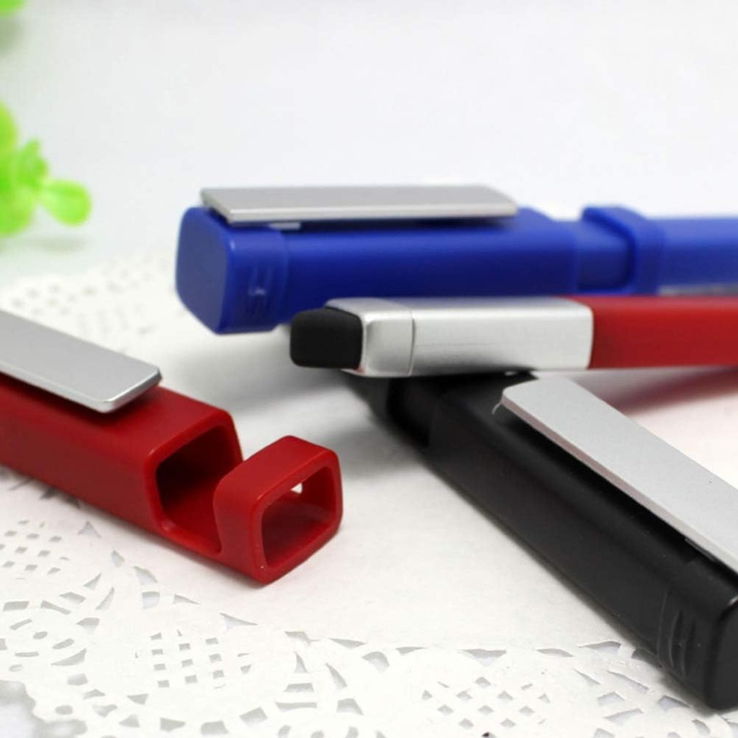 Pen-shaped Phone Holder With Screwdriver Sets Multi-function Pen 4 In 1 Tech Tool Pen Portable Phone Tools With Capacitive Stylus Ball Point Pen Mobile - Happy Price - Image 5