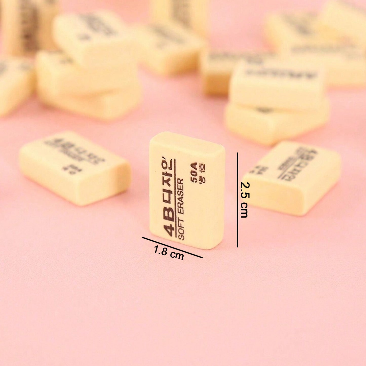 Erasers 30 Pack Pencil Erasers Yellow Erasers For Kids - Happy Price - Image 5