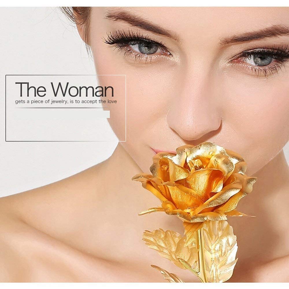 Luxury Decorative Gold Plated Artificial Golden Rose With Premium Box - Happy Price - Image 6