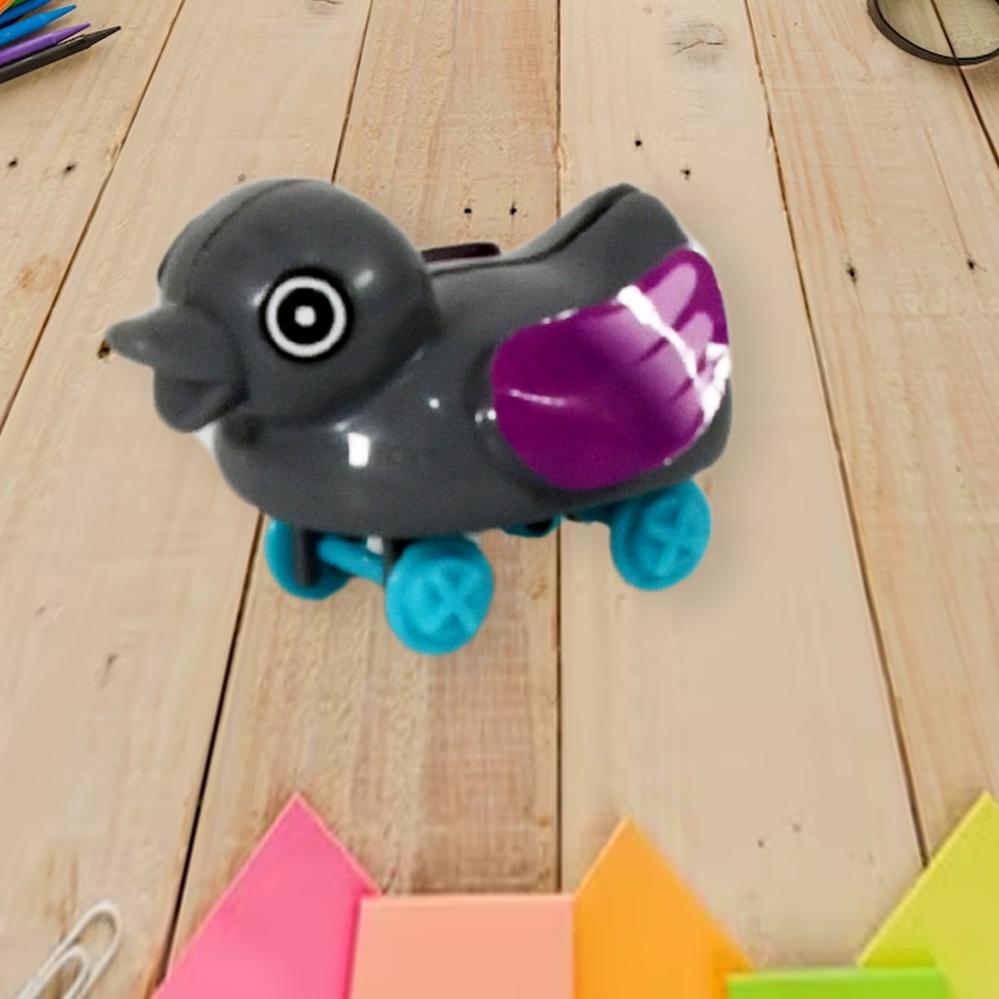 Small Push Back Duck Toy Ejectable Spring Tail Duck Small Diy Duck Toy - Happy Price - Image 4