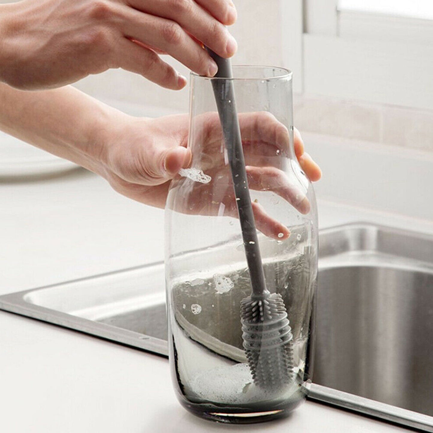 a Bottle Cleaning Brush Usual Fully Types Of Household Room For Cooking Food Purposes For Cleansing - Happy Price - Image 2