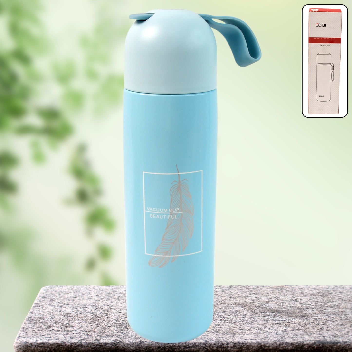 Stainless Steel Water Bottle With Handle Easy To Carry Fridge Water Bottle Leak Proof Rust Proof Hot  Cold Drinks Gym Sipper Bpa Free Food Grade Quality Steel Fridge Bottle For Officegymschool (Approx 500 Ml) - Happy Price - Image 6