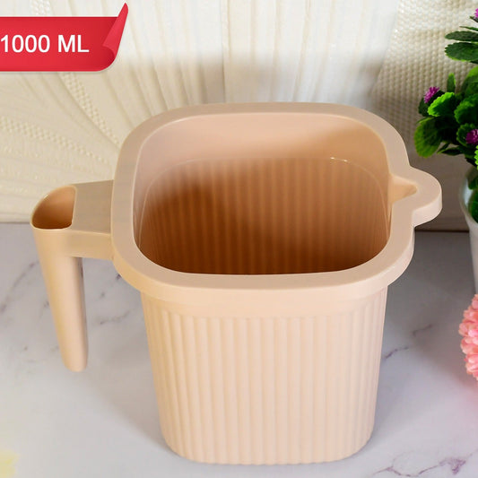 Plastic Square Bath Water Mug (1 Pc  1000 Ml  Mix Color) - Happy Price - Image 1