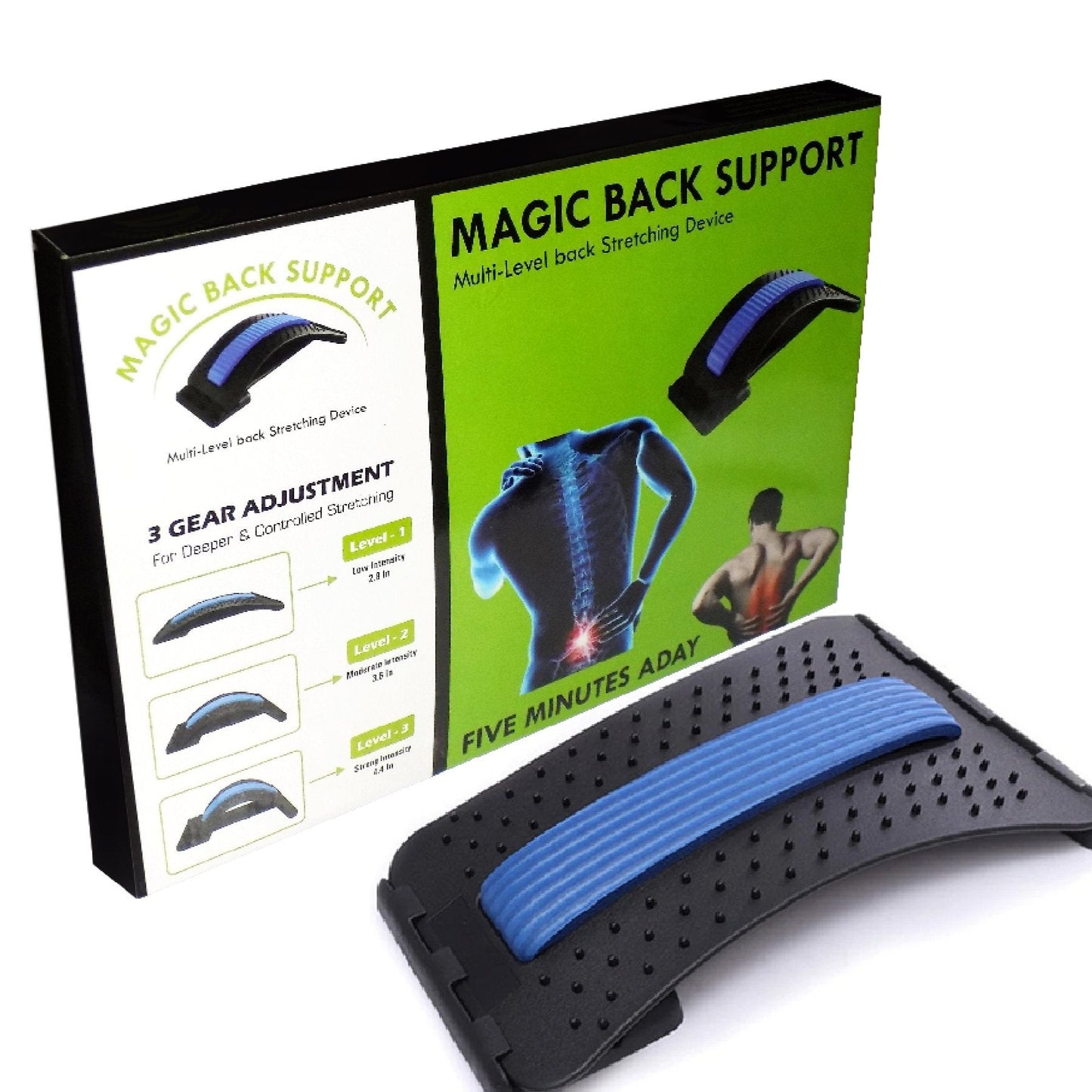 Adjustable Back Stretcher & Posture Corrector for Pain Relief
