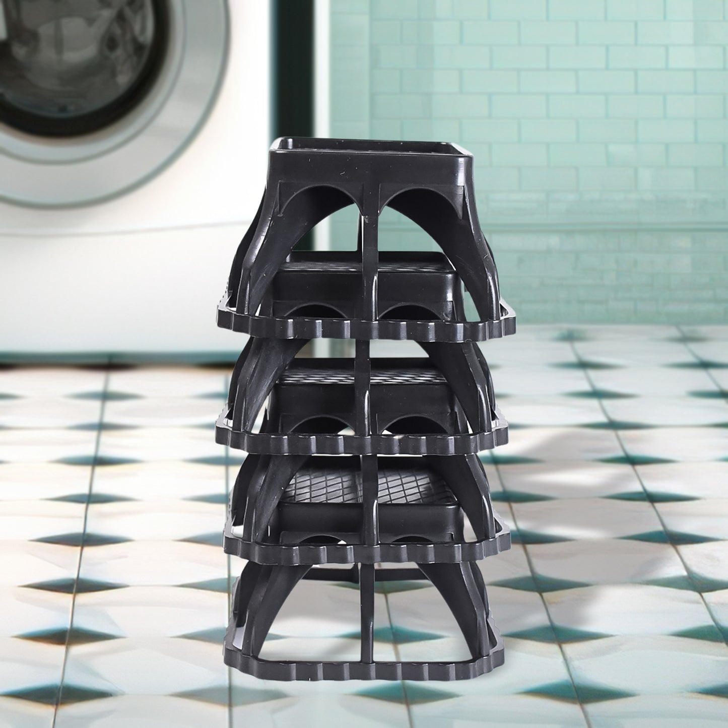 Multi-purpose Plastic Washing Machine Stand (4 Pcs Set) - Happy Price - Image 6