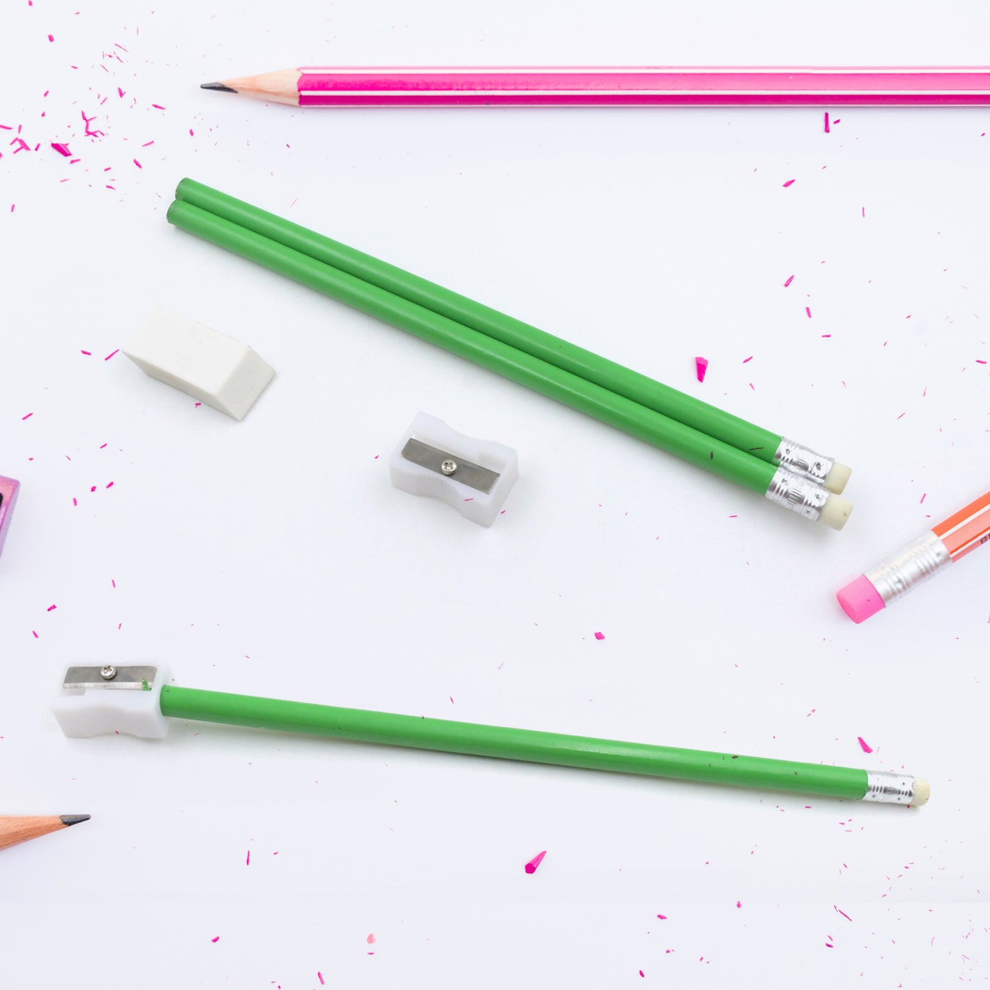 School  Office Set (Ruler  2 Pencils  Eraser  Sharpener) Stationary Set 5 Items Educational Item For School Going Kids Stationary Set For Girls Boysstationary For Schoolgift Pack For Girls Kidsbirthday Gift Kids (5 Pc Set ) - Happy Price - Image 3