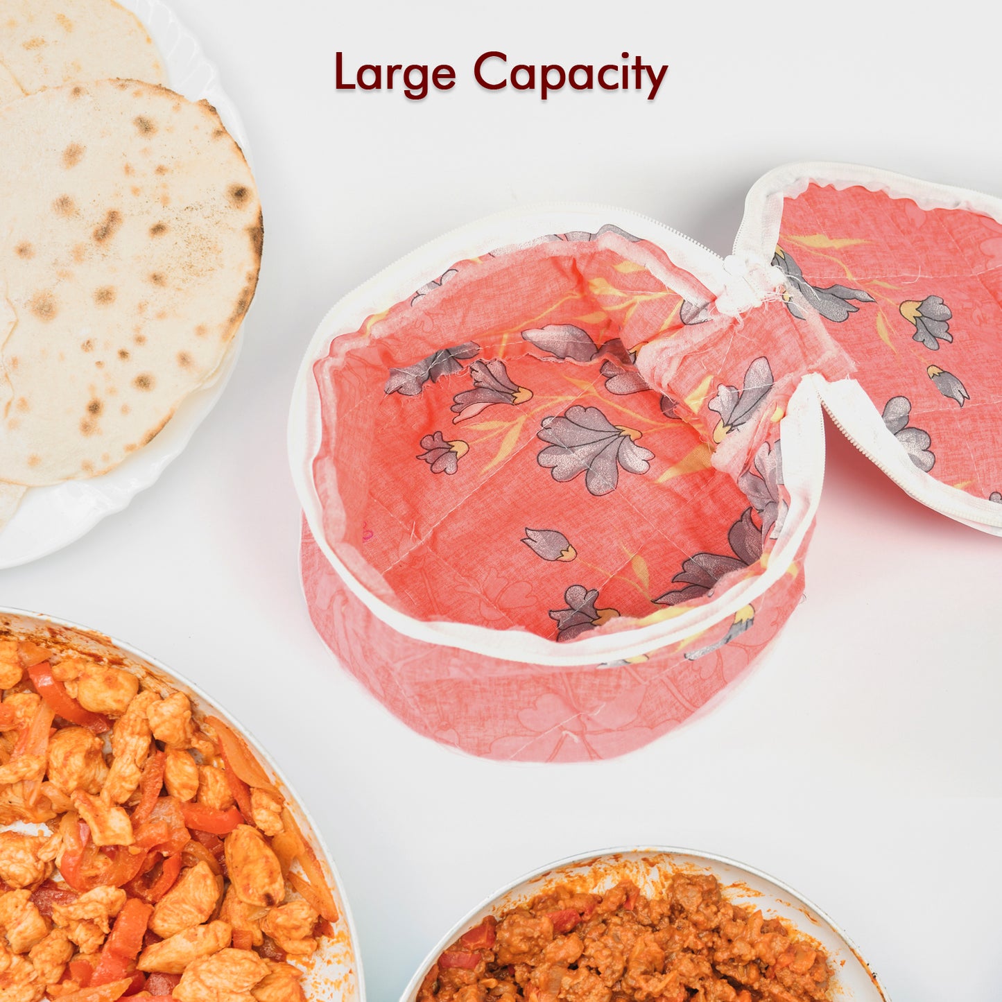 Cotton Roti Cover with Multi-Color Print - Keeps Rotis Fresh - Happy Price - Image 4