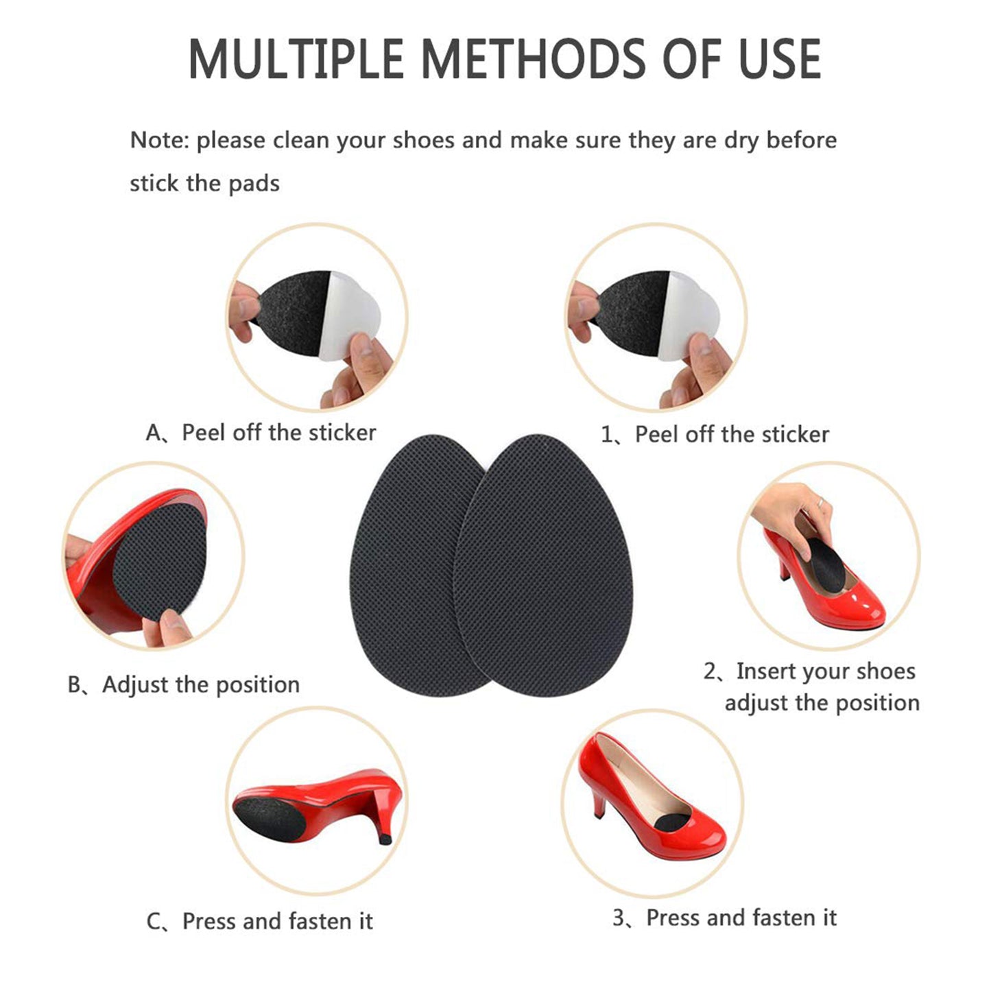 Self Adhesive Anti Slip Grip Sticker For Shoes Sandals Heels (1 Pc) - Happy Price - Image 3