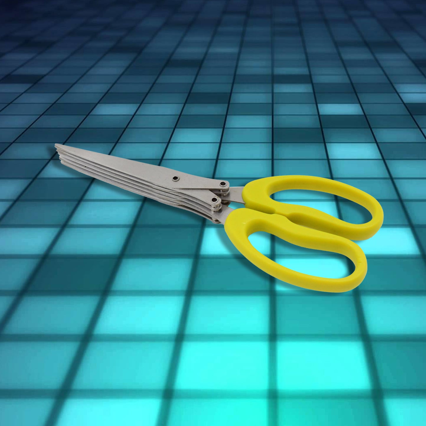 Multifunction Vegetable Stainless Steel Herbs Scissor With 5 Blades (1 Pc) - Happy Price - Image 4