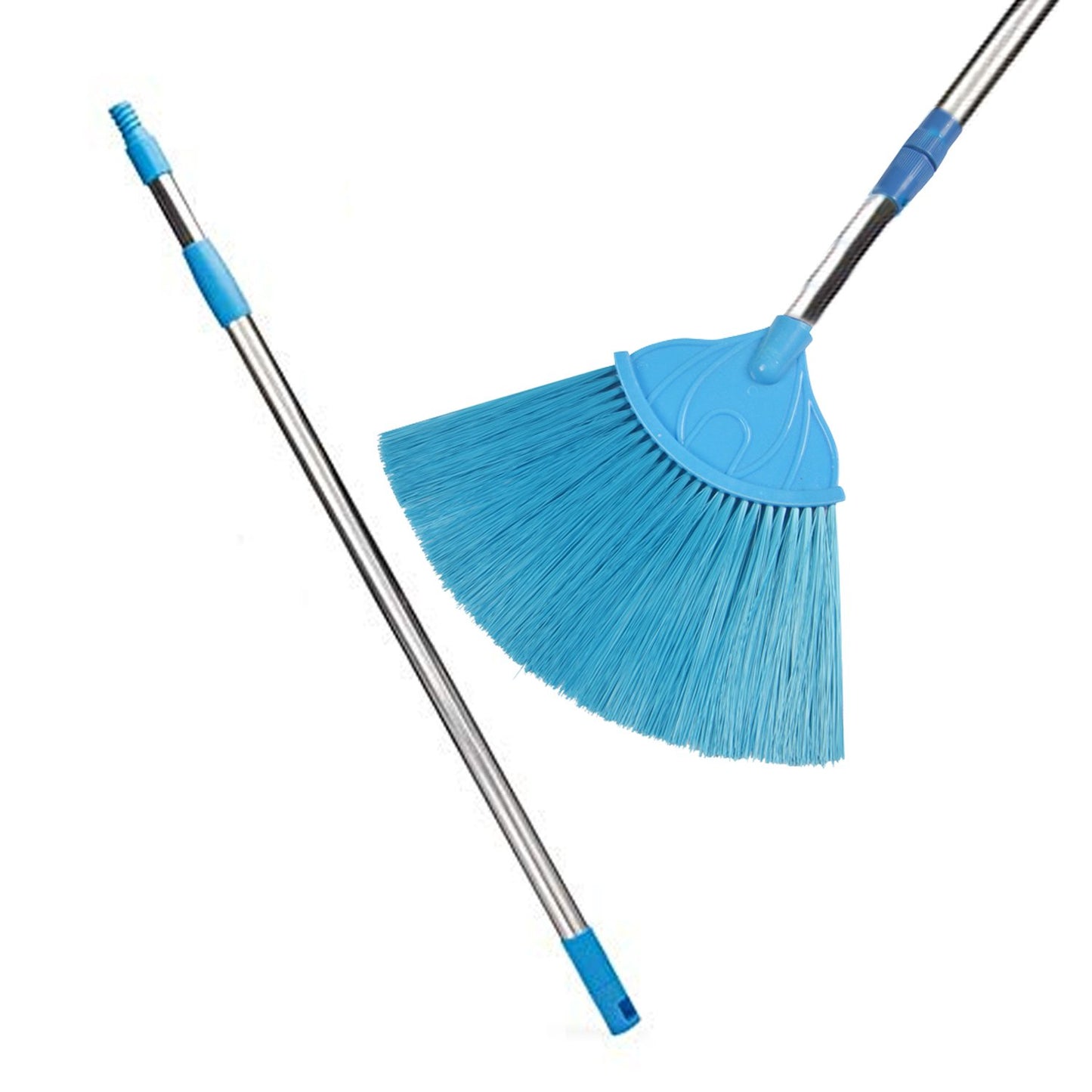 Broom With Long Stainless Steel Rod And Extendable Cobweb Cleaner Stick - Happy Price - Image 6