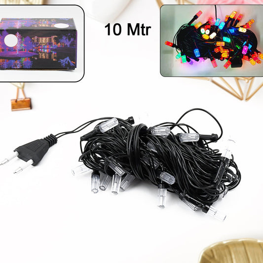 10 Meter LED String Lights for Home Decor, Diwali & Weddings (36 Bulbs)