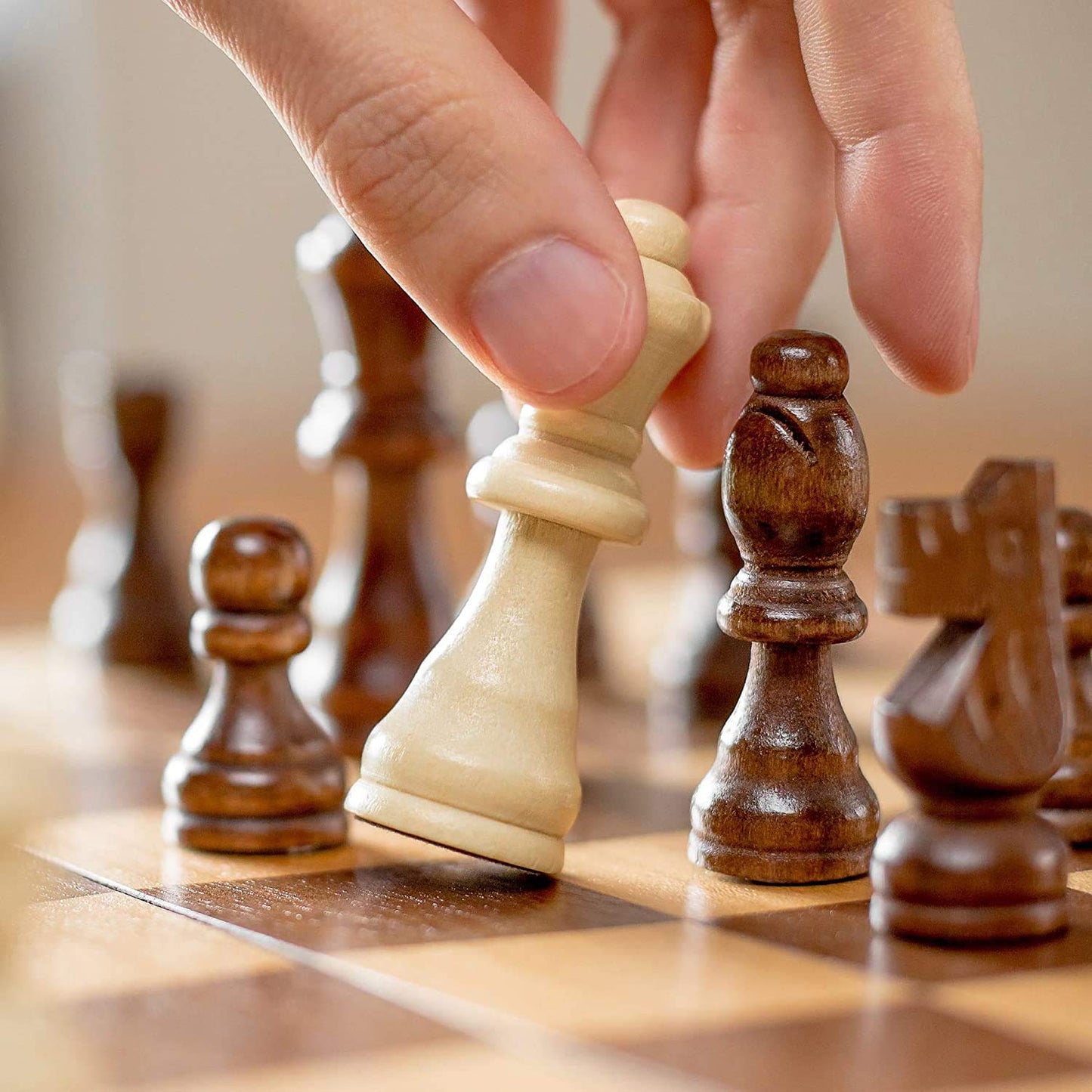 Foldable Wooden Chess Board Set (30  30 Cm  1 Set) - Happy Price - Image 7