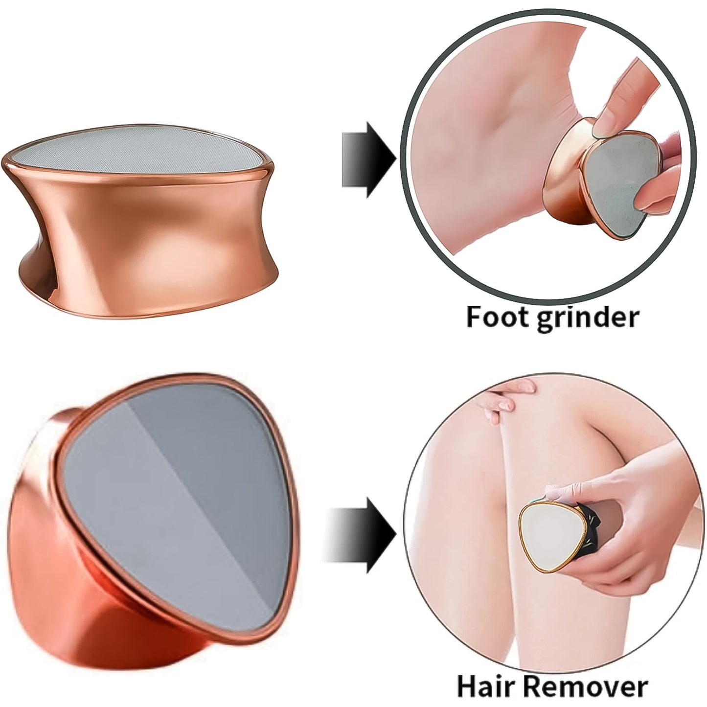 Double Side Hair Eraser  Foot Grinder (1 Pc) - Happy Price - Image 3