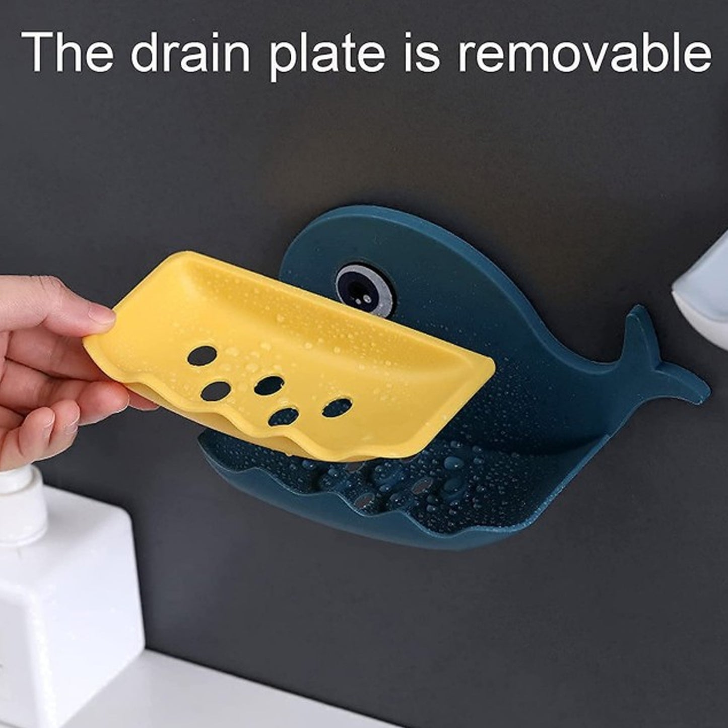 Fish Shape Double Layer Adhesive Waterproof Wall Mounted Soap Bar Holder Stand Rack For Bathroom Shower Wall Kitchen - Happy Price - Image 5