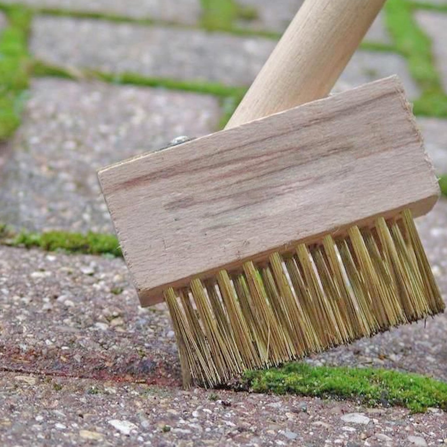 Paving Brush Wooden Block Paving Brush Patio Weed Remover Tool (1 Pc) - Happy Price - Image 3