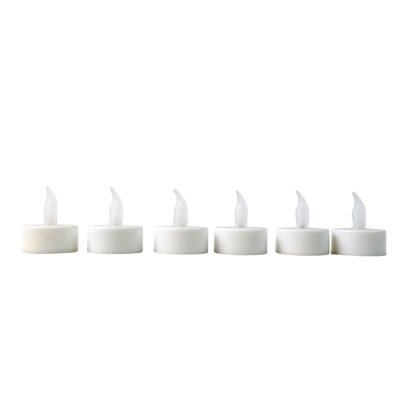 LED Flameless Tealight Candles - Set of 6, Battery Operated Flickering Lights for Home Decor & Festivals - Happy Price - Image 2