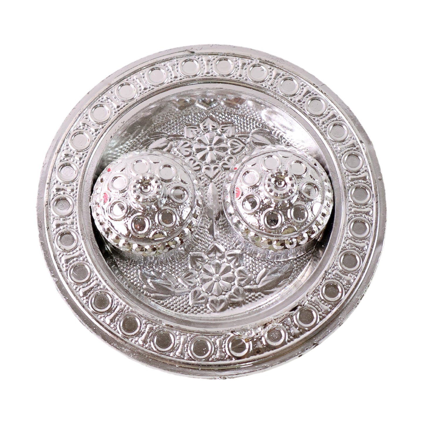 Round Shape Special Puja Thali Kumkum Thali Holder (1 Pc  Small) - Happy Price - Image 5