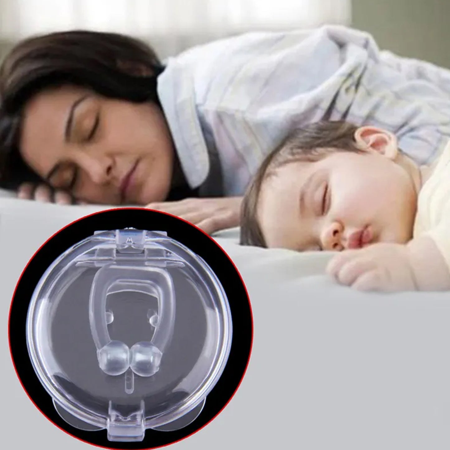 Anti Snore Device For Men And Woman Silicone Magnetic Nose Clip For Heavy Snoring Sleeper Snore Stopper Anti Snoring Device (1 Pc) - Happy Price - Image 7
