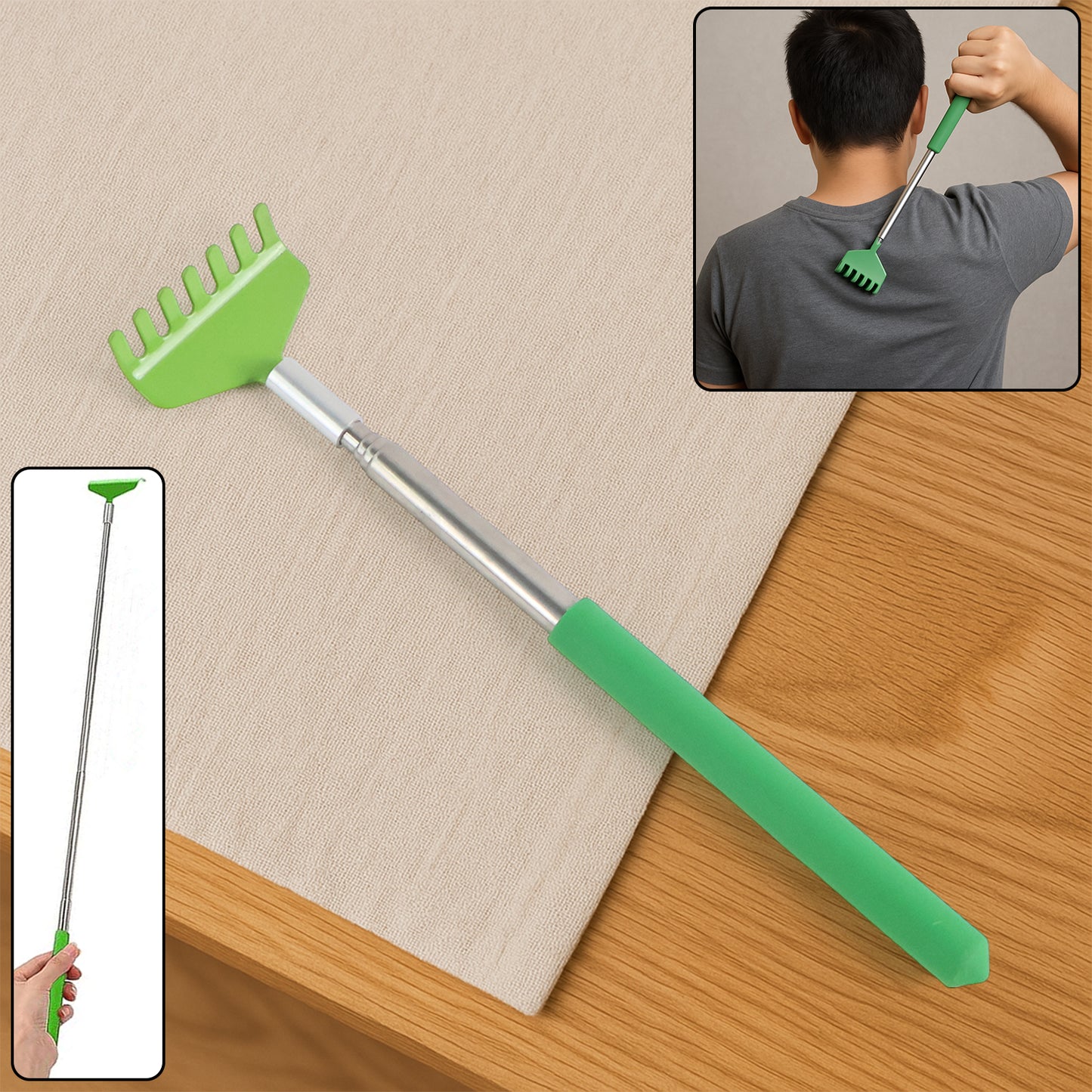 Khujli Stick  57 Cm Long Telescopic Back Scratcher (1 Pc) - Happy Price - Image 2