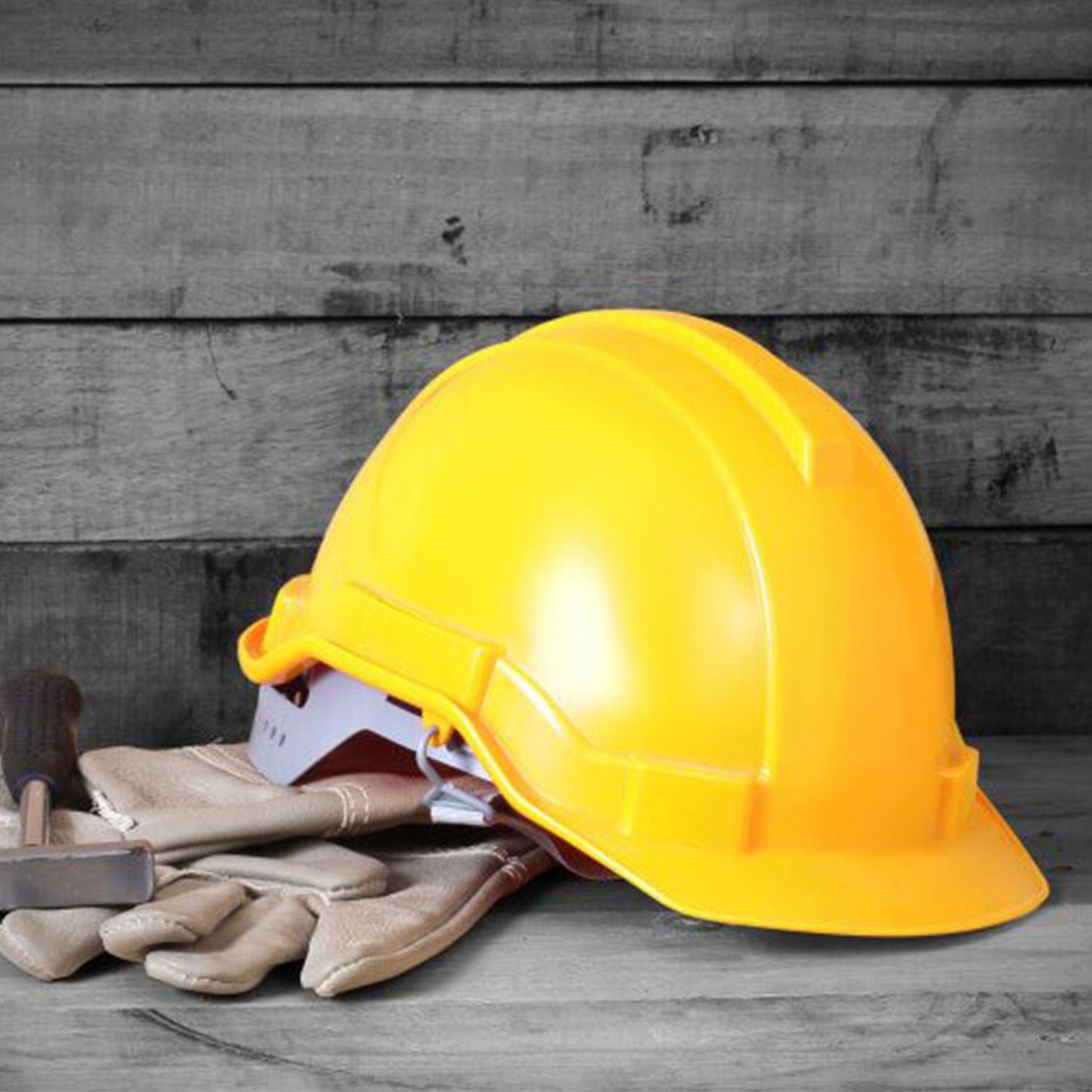 Yellow Plastic Hard Hat Construction Cap (1pc Only) - Happy Price - Image 5