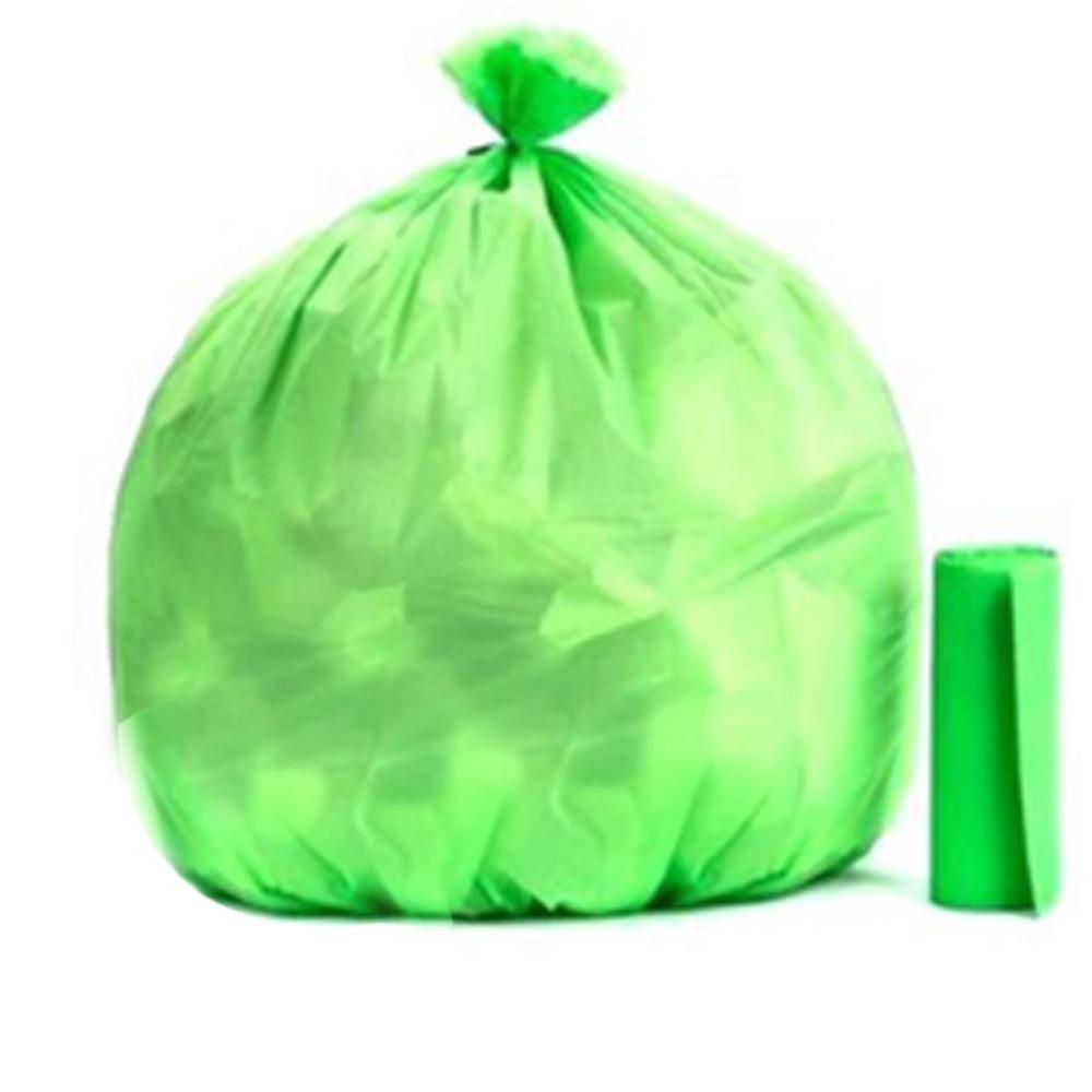 Green Compostable Corn Starch Garbage Bags (17 X 19) - Happy Price - Image 2