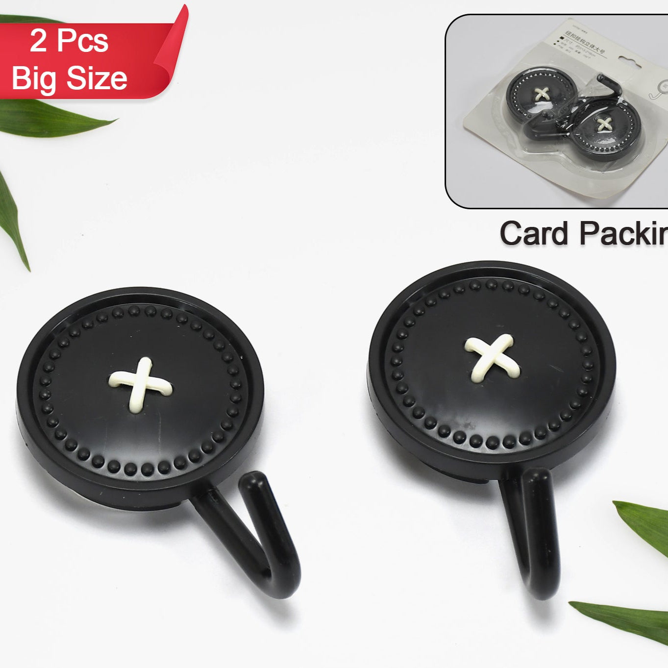 Big Wall Hook Heavy Duty Hook 2 Pcs  For Home  Wall Use Hook - Happy Price - Image 1