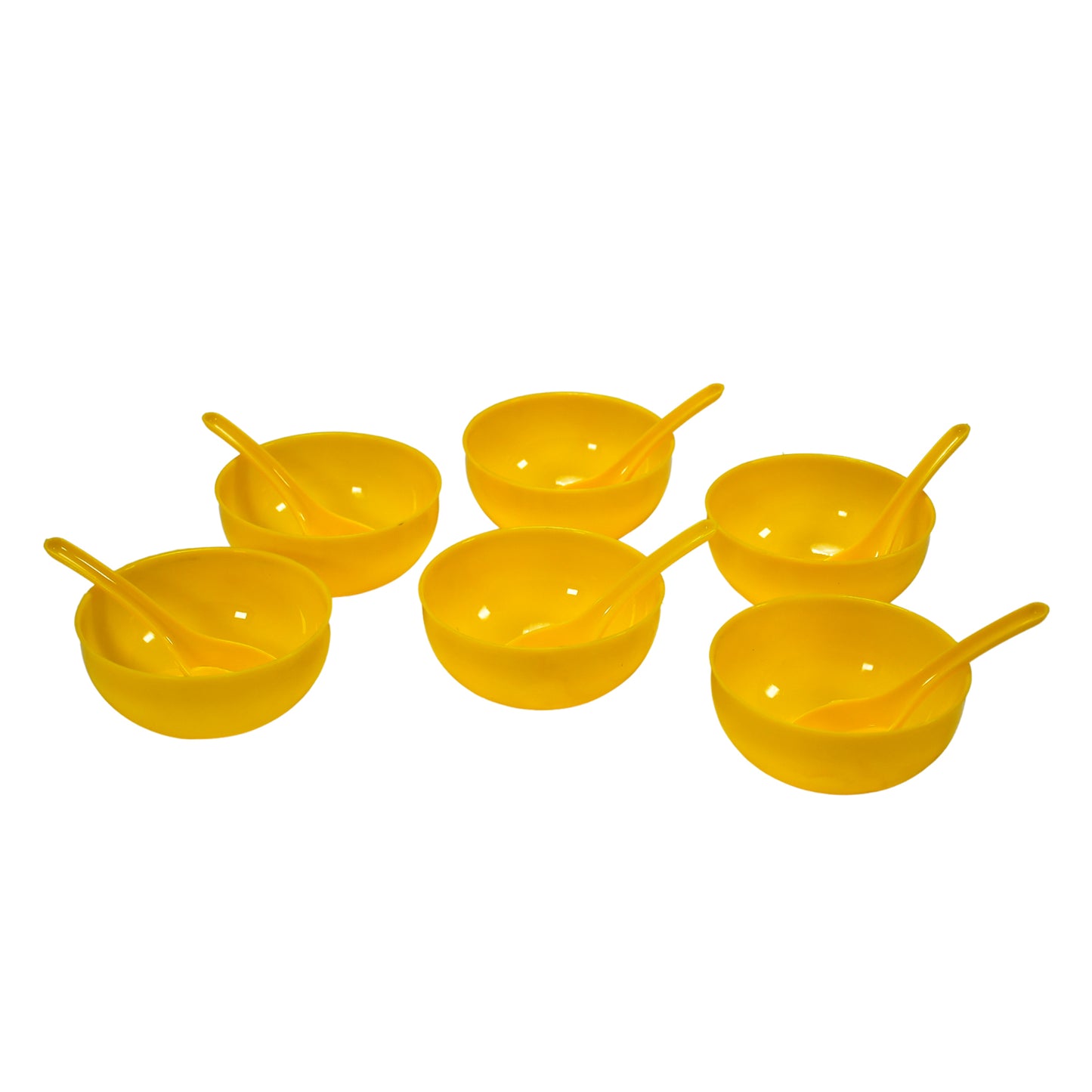 Soup Bowl Spoon Set Plastic For Kitchen  Home Use - Happy Price - Image 2