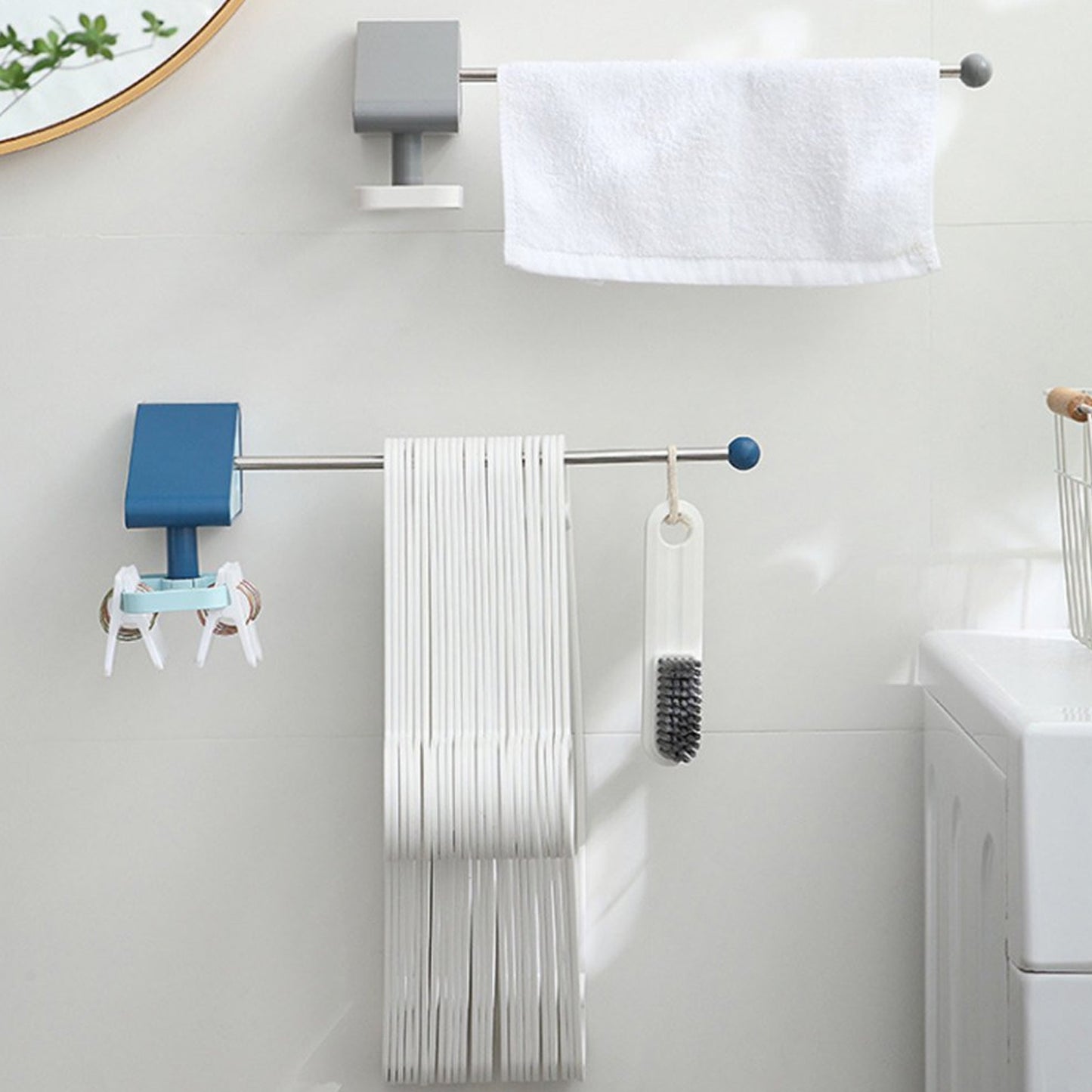 1699 Kitchen Utensil Holder Hooks Self Adhesive Utensil Hangers Racks Hooks. - Happy Price - Image 5