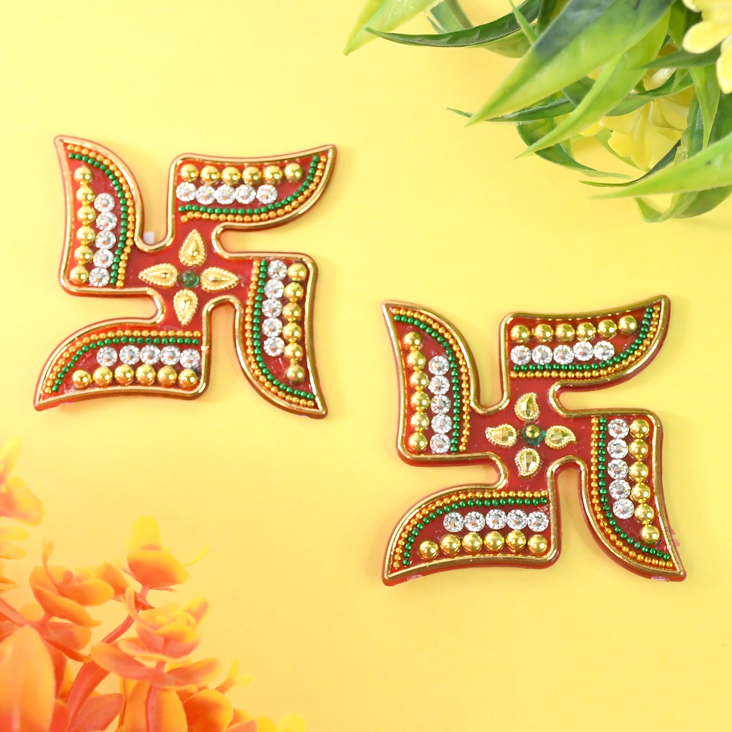 Decorative Swastik Sticker (2pc Set) - Happy Price - Image 2