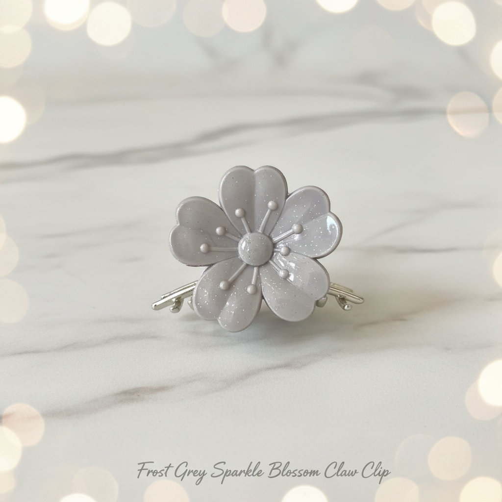 Set of 7 Flower Hair Claw Clips – Daisy & Blossom Mini Claw Clip Combo