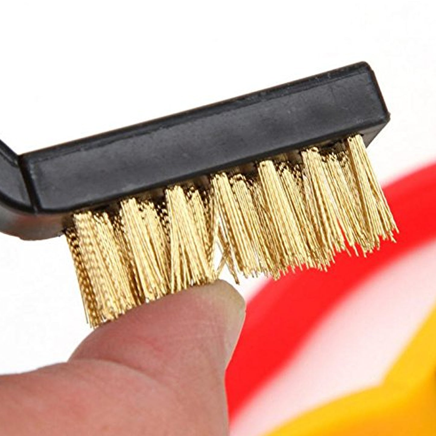 3pc  Mini Wire Brush Set Brass Nylon Stainless Steel Bristles Household Cleaning Brush For Gas Stove Smoke Machine Tool Burner Tiles Tap Rust Removal Welding Slag Dirt  Paint Scrubbing (3 Pcs Set) - Happy Price - Image 4