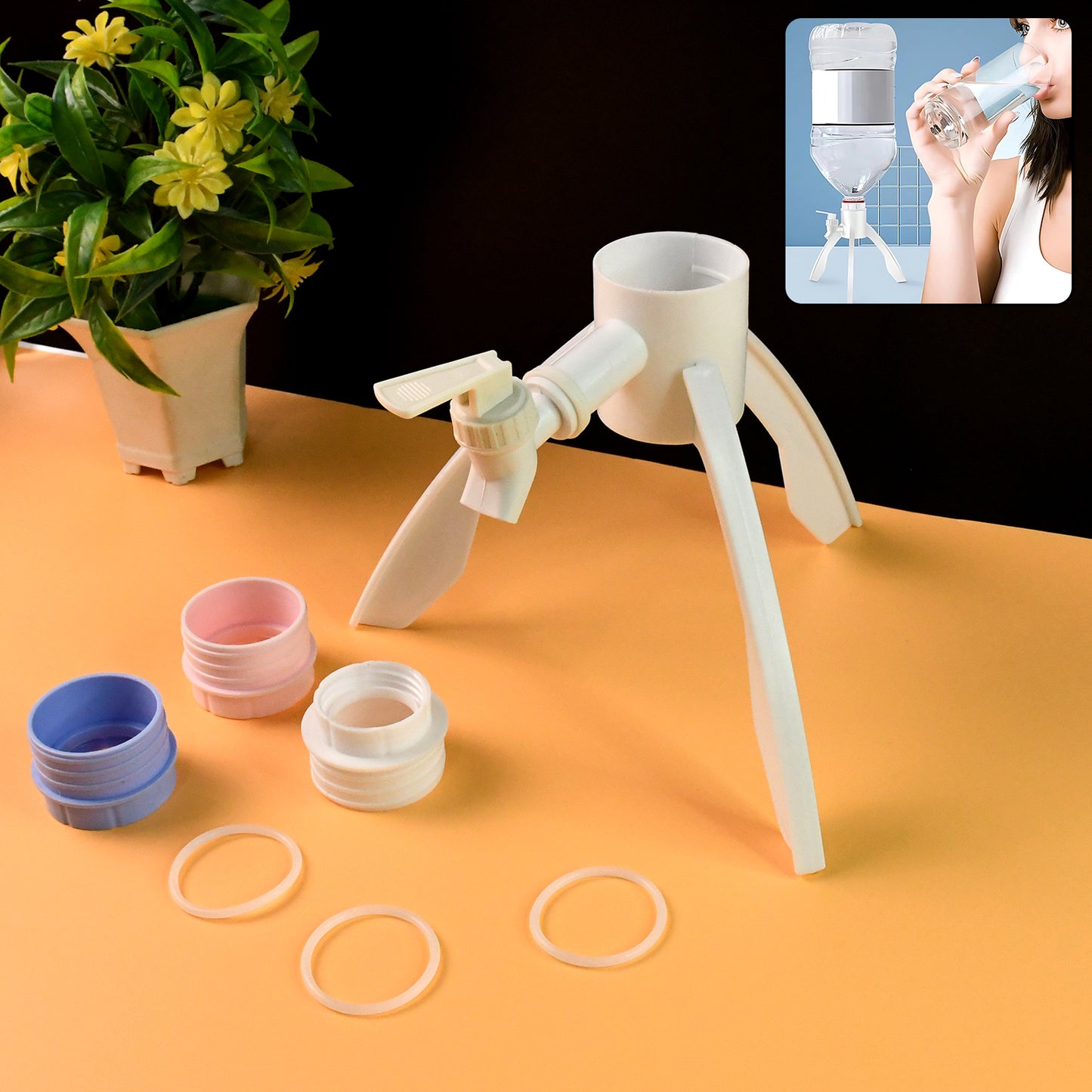 Universal Plastic Drinking Water Dispenser Stand Set - Happy Price - Image 3