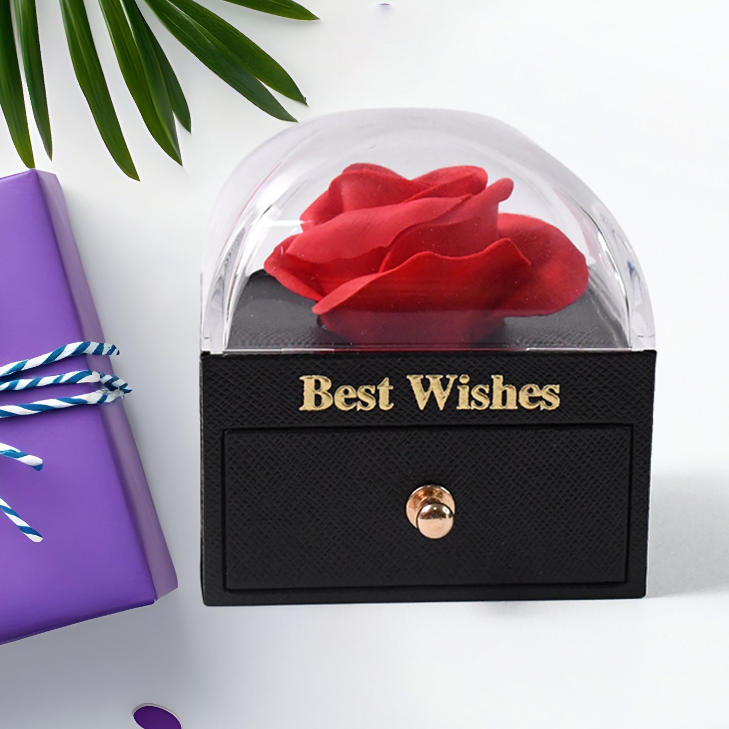 Preserved Eternal Rose Flower Gift Box Drawer (1 Pc) - Happy Price - Image 5