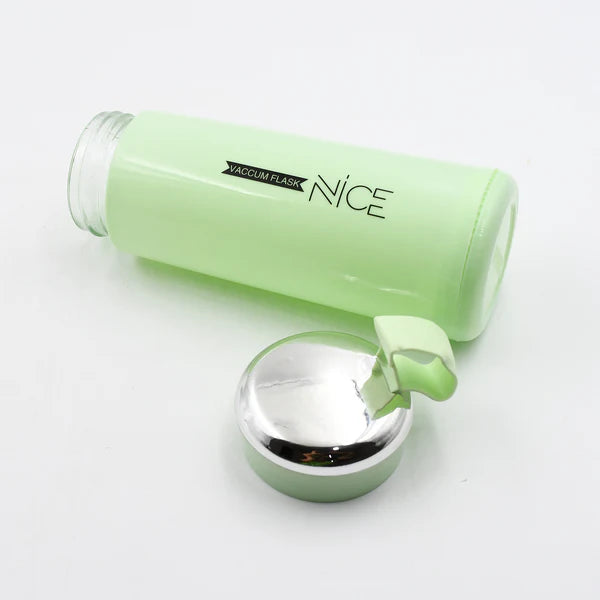 400ml Glass Water Bottle - Leak-Proof, Heat-Resistant for Gym & Kids (1 Pc, Light Green) - Happy Price - Image 5