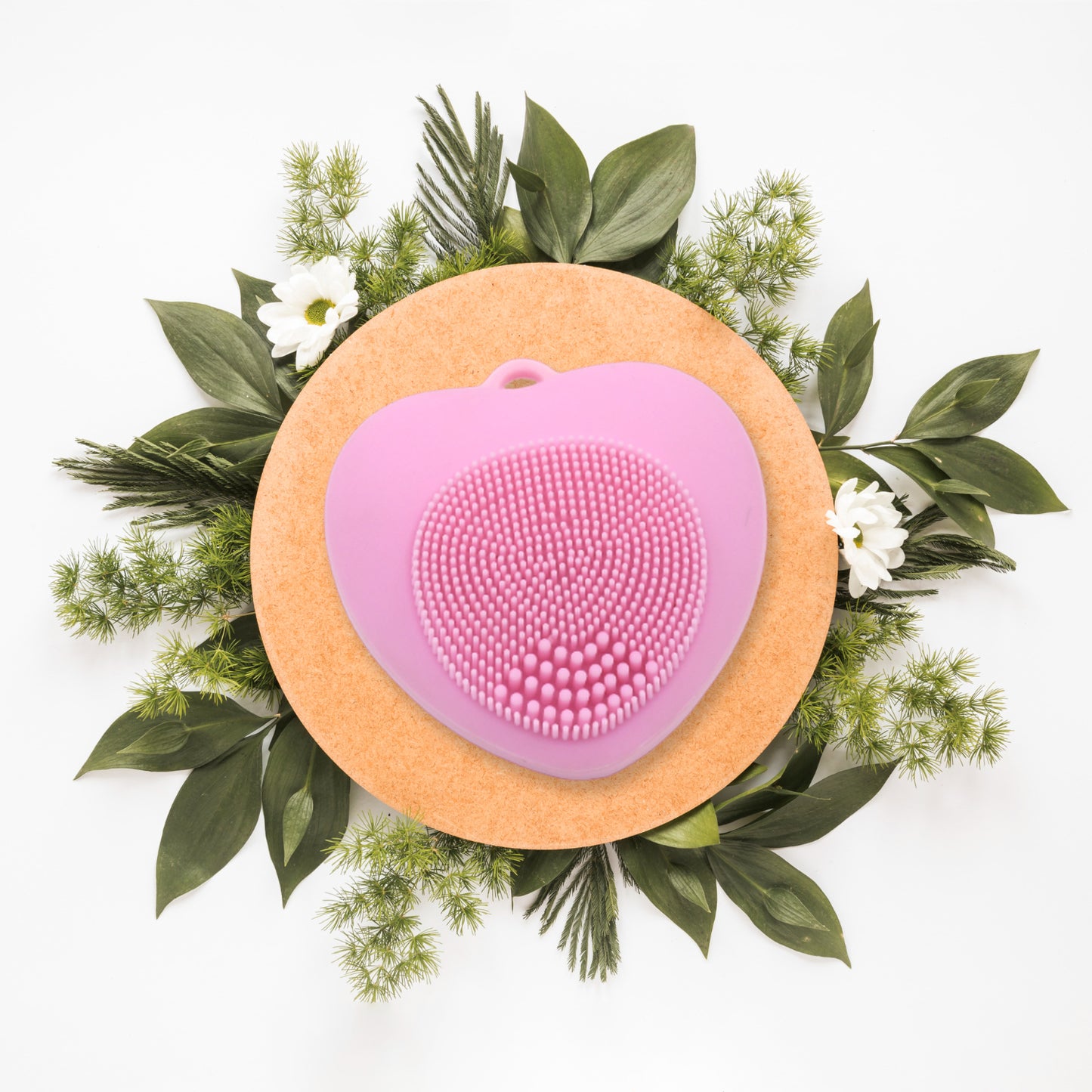 Waterproof Face Wash Brush Face Scrubber Facial Cleansing Brush Exfoliating Silicone Face Hot Compress Scrubber Cleaning For Deep Skin Care Heart Shaped For Women For Home - Happy Price - Image 2