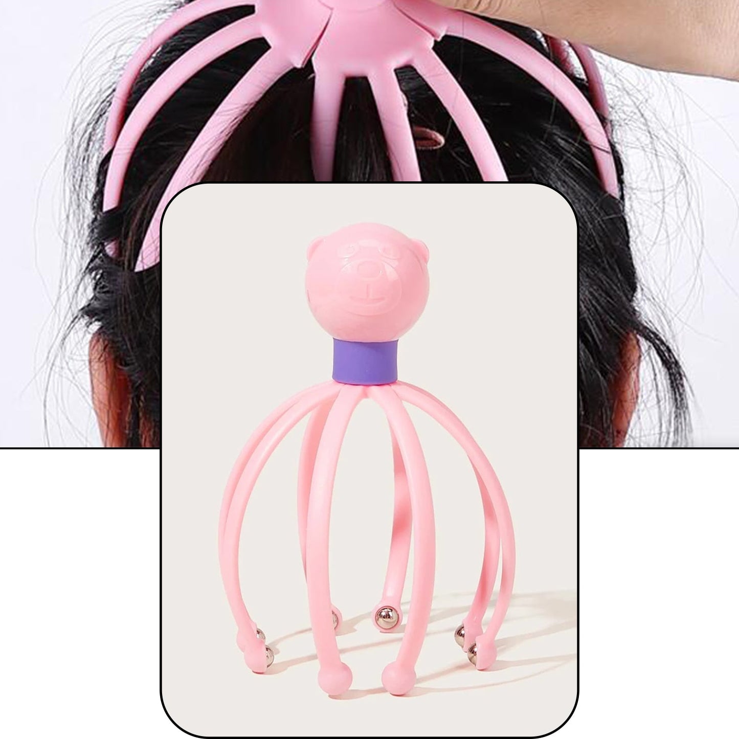 Octopus Stress Relief Therapeutic  Scalp Massager - Happy Price - Image 7