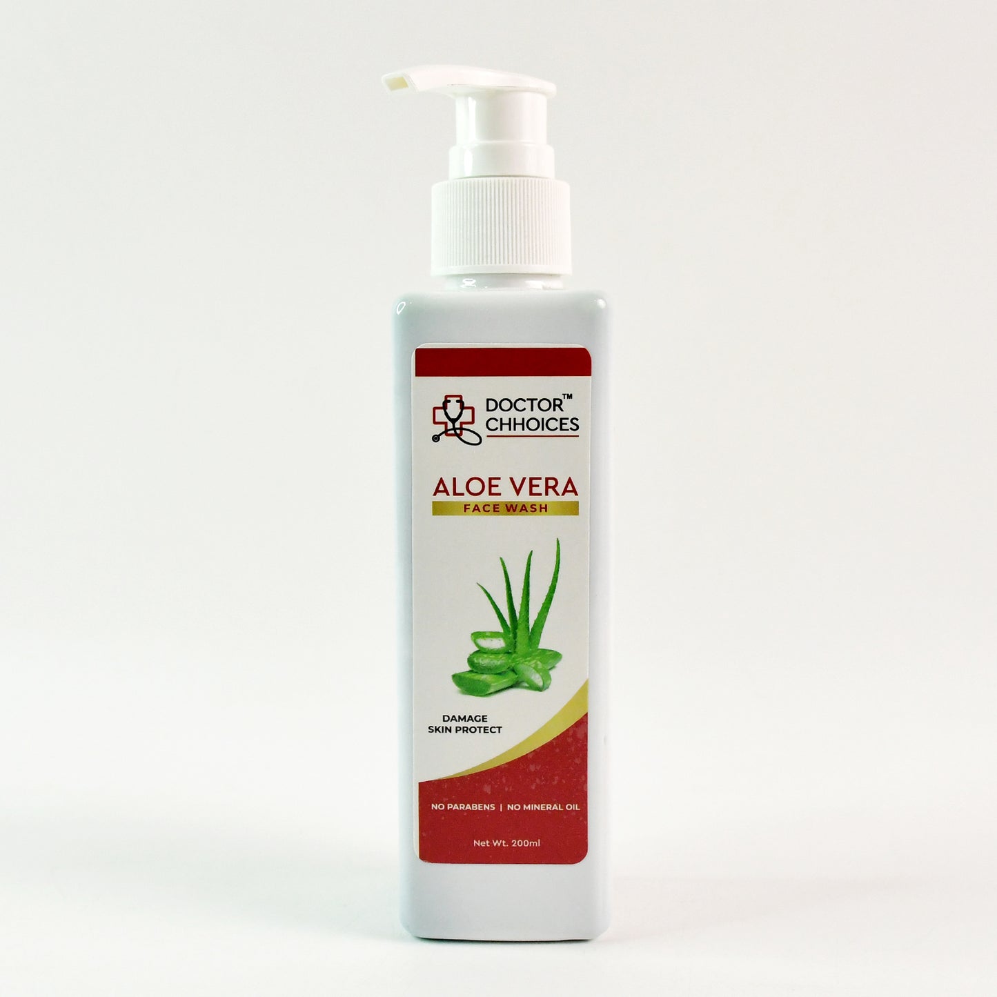 Doctor Chhoices Aloe Vera Face Wash - 200ml | Gentle Herbal Cleanser for All Skin Types