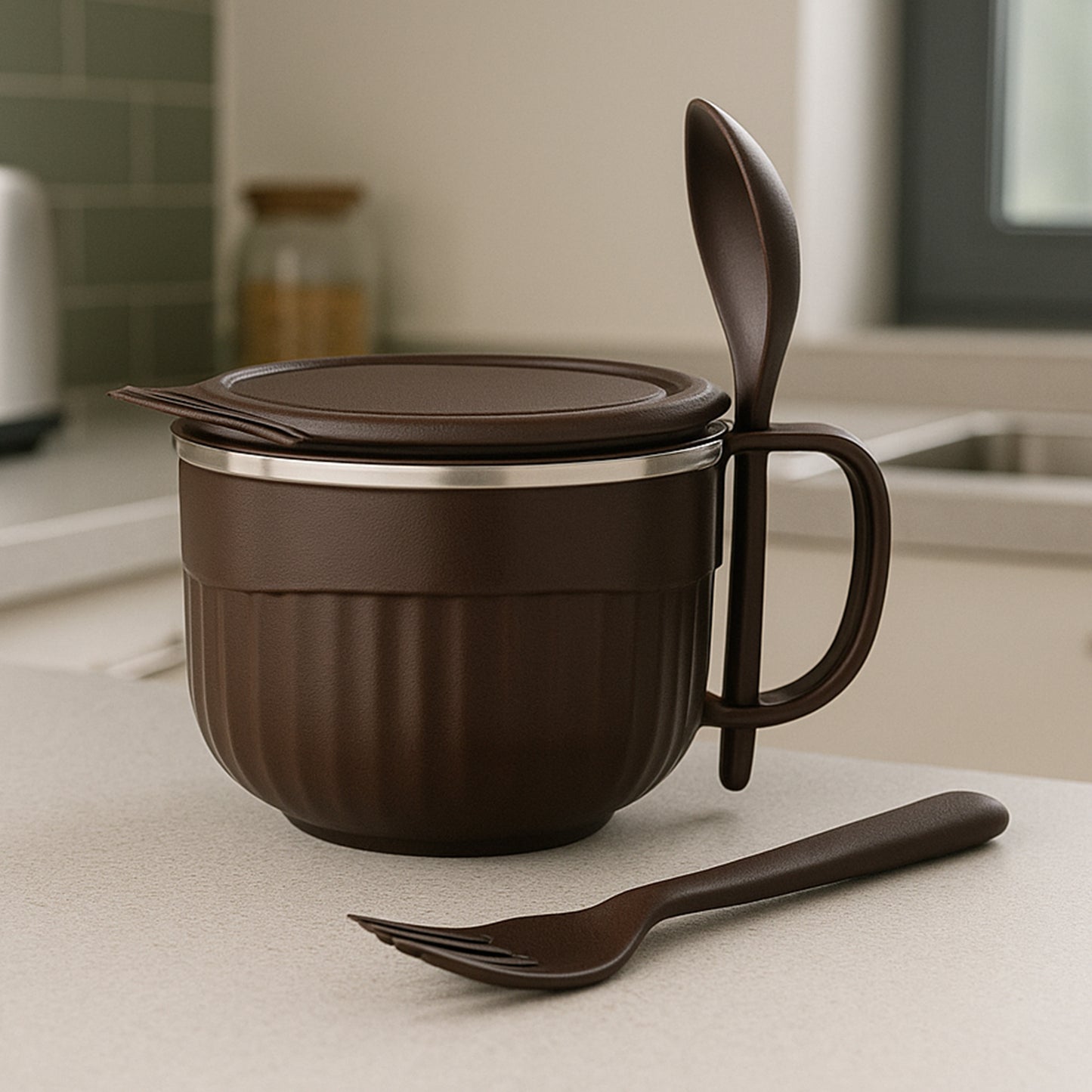 Home Chef Tangy Twist Insulated Lunch Bowl (Approx 650ml  1 Pc) - Happy Price - Image 3