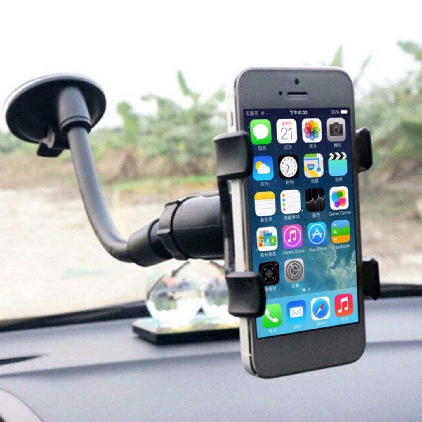 Flexible Mobile Stand Multi Angle Adjustment With 360 Degree Adjustment For Car  Home Use Mobile Stand - Happy Price - Image 6