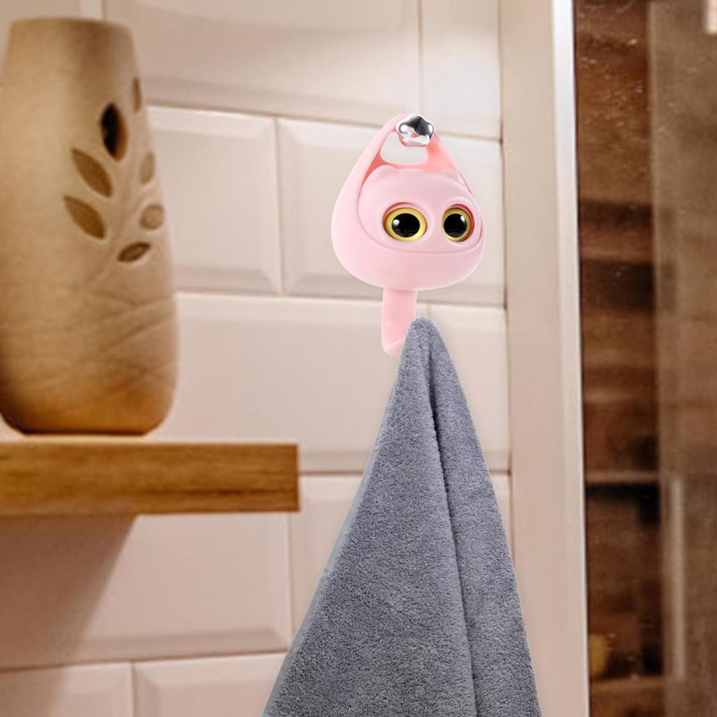Creative Adhesive Coat Hook Wink Cat Hook (1 Pc) - Happy Price - Image 5