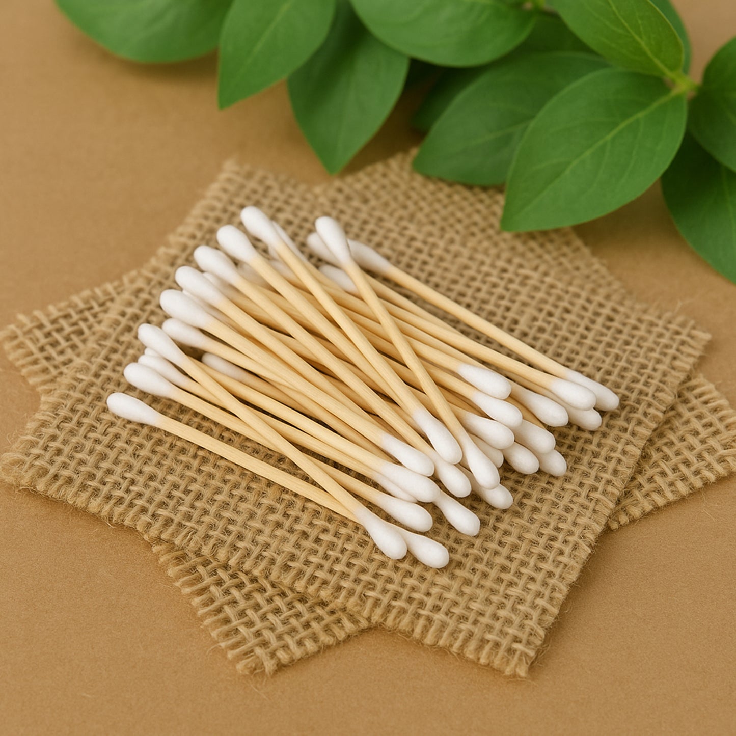Eco-friendly Wooden Cotton Ear Buds (1 Pkt  100 Pcs Approx) - Happy Price - Image 3
