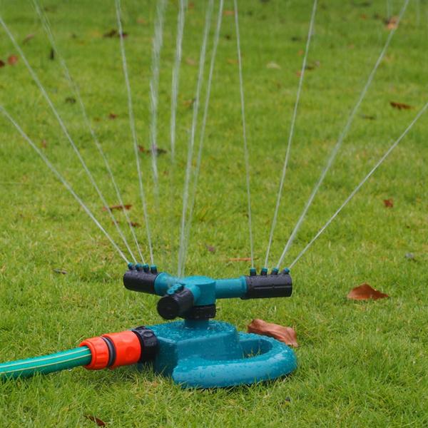 3 Arm 360 Sector Rotating Water Sprinkler Garden Pipe Hose Irrigation Yard - Happy Price - Image 2